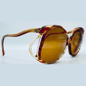 Vintage Givenchy Brown Round Sunglasses Frames Only
